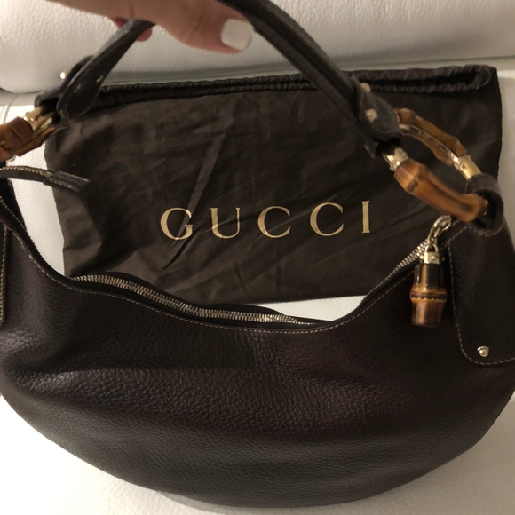 GUCCI BAMBOO RING HOBO - Picture 2 of 8